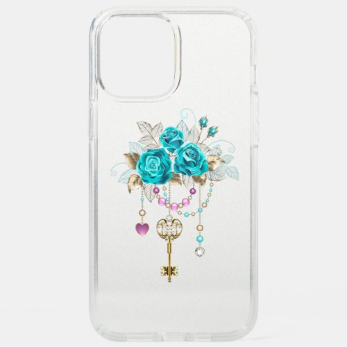 Turquoise Roses with Keys Speck iPhone 12 Pro Max Case