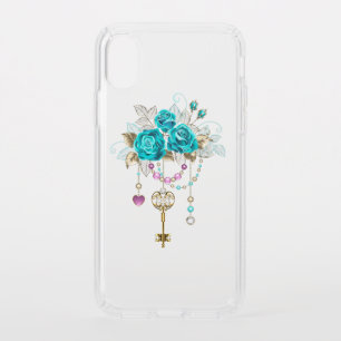 Turquoise Roses with Keys Speck iPhone XS Case