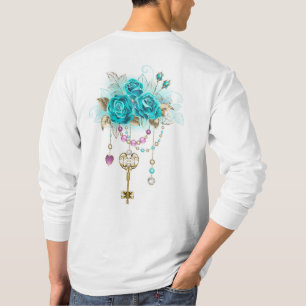 Turquoise Roses with Keys T-Shirt
