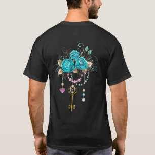 Turquoise Roses with Keys T-Shirt