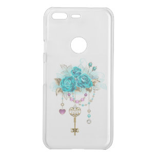 Turquoise Roses with Keys Uncommon Google Pixel Case