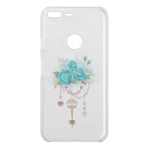 Turquoise Roses with Keys Uncommon Google Pixel XL Case