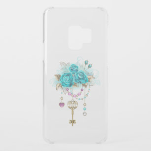 Turquoise Roses with Keys Uncommon Samsung Galaxy S9 Case