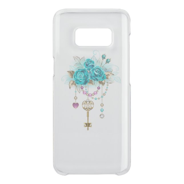 Turquoise Roses with Keys Uncommon Samsung Galaxy Case (Back)