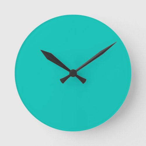 Turquoise Round Clock