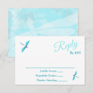 Turquoise RSVP Enclosure Cards