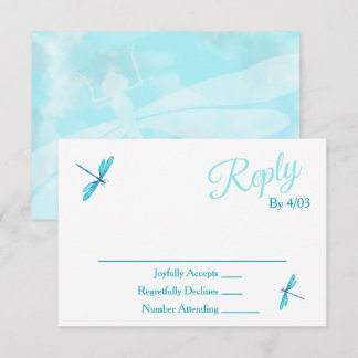 Turquoise RSVP Enclosure Cards