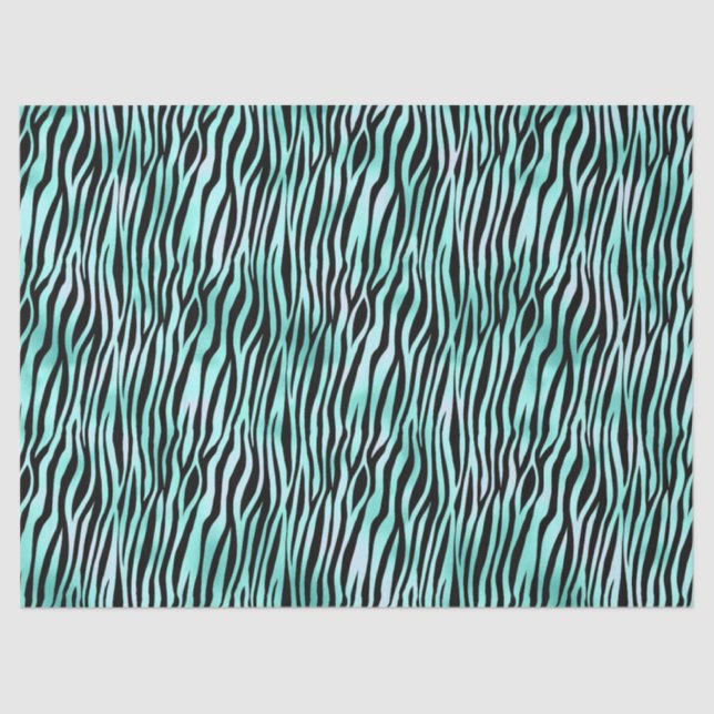 Turquoise Safari Series Design 15 Tissue Paper (Front)
