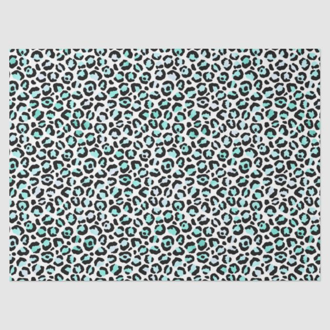 Turquoise Safari Series Design 17 Tissue Paper (Front)