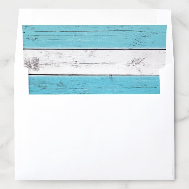 Turquoise Sandy Toes Salty Kisses Envelope Liner (In Envelope)