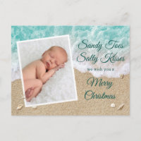 Turquoise Sandy Toes Salty Kisses Merry Christmas