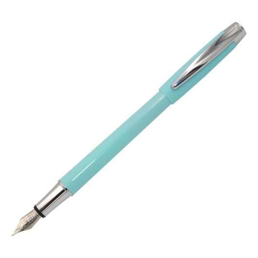 Turquoise Schmidt German Made Fountain Pen  (Front)