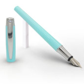 Turquoise Schmidt German Made Fountain Pen (3/4)