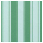 Turquoise &amp; Sea Green Colored Stripes Fabric