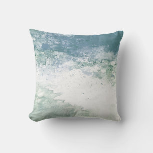 Turquoise & Seafoam Abstract Decor Pillow