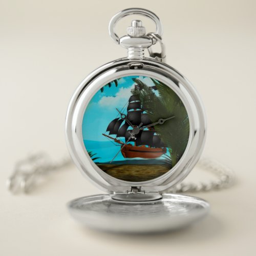 Turquoise Seas Pocket Watch