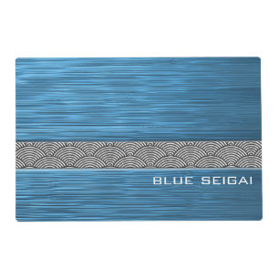 turquoise seigai laminated placemat