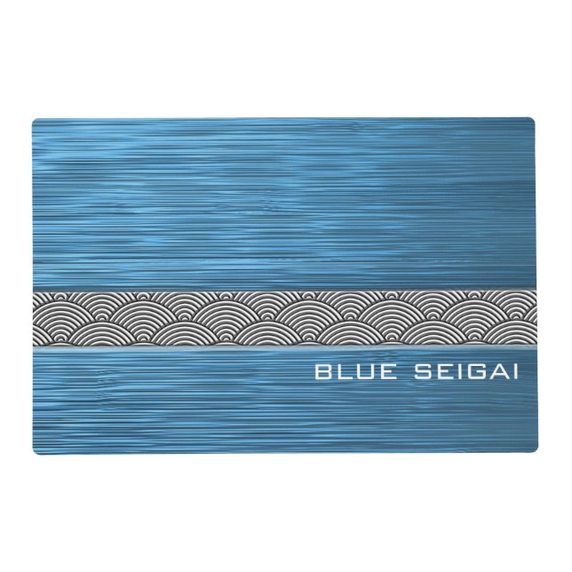 turquoise seigai laminated placemat (Front)
