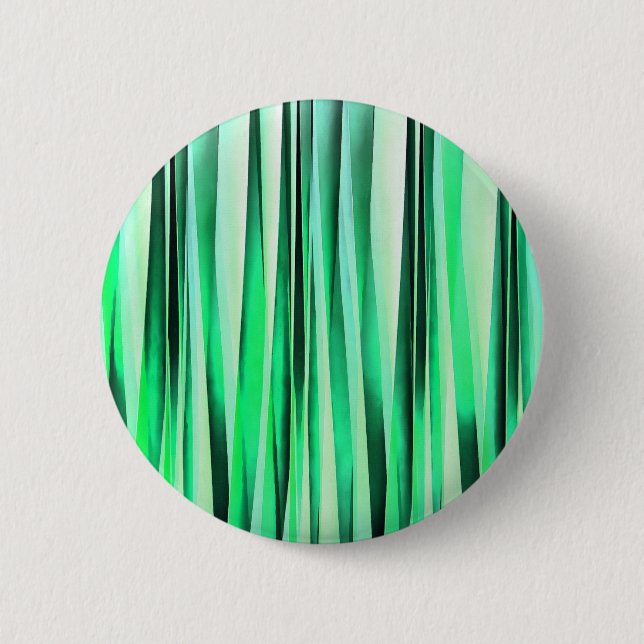 Turquoise Serenity Stripy Pattern Pinback Button (Front)