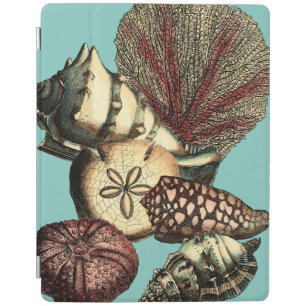 Turquoise Shell and Red Coral Collection iPad Smart Cover