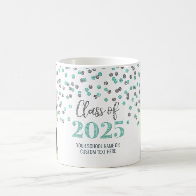 Turquoise Silver Class of 2025 Coffee Mug (Center)