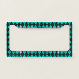 Turquoise Skulls and Sunflower Series Design 13 License Plate Frame