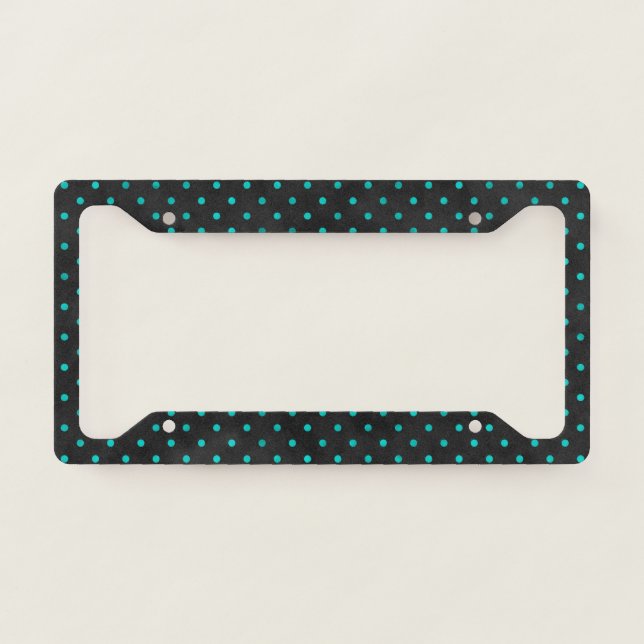 Turquoise Skulls and Sunflower Series Design 14  License Plate Frame (Front)