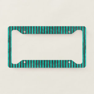 Turquoise Skulls and Sunflower Series Design 4 License Plate Frame