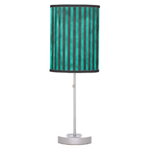 Turquoise Skulls and Sunflower Series Design 4   Table Lamp