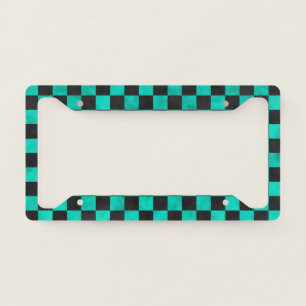 Turquoise Skulls and Sunflower Series Design 6  License Plate Frame