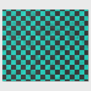Turquoise Skulls and Sunflower Series Design 6 Wrapping Paper