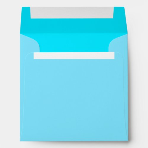 Turquoise Sky Blue Color Customize This Envelope