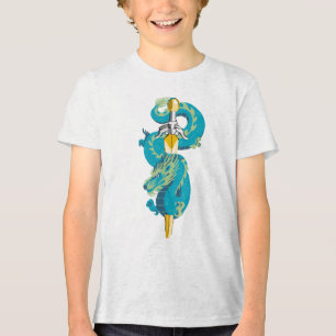 Turquoise Sky Dragon Emblem Tri-Blend Shirt