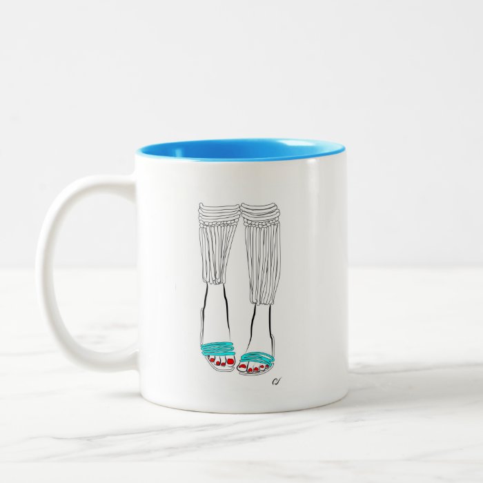 Turquoise Slippers Coffee Mug