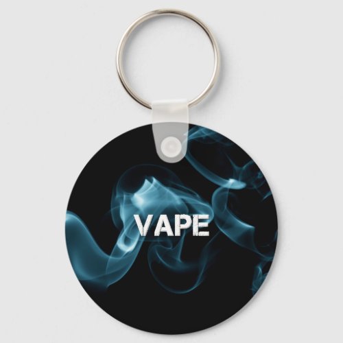 Turquoise Smoke Vape On Keychain