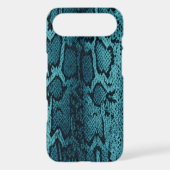 Turquoise snake skin Case-Mate iPhone case (Back)