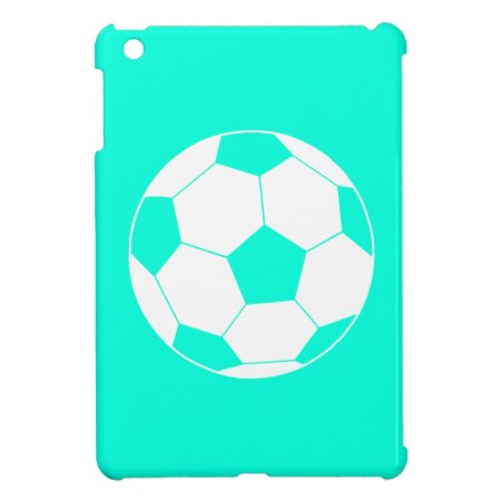Turquoise Soccer Ball Ipad Mini Case