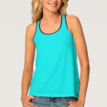 Turquoise Solid Color All-over-print Tank Top at Zazzle
