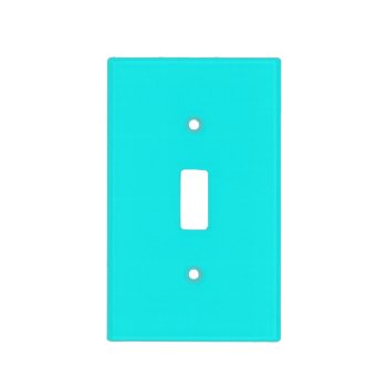 Turquoise Solid Color Light Switch Cover by SimplyColor at Zazzle