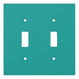 Turquoise Solid Color Light Switch Cover