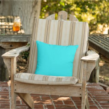 Turquoise Solid Color Throw Pillow by SimplyBoutiques at Zazzle