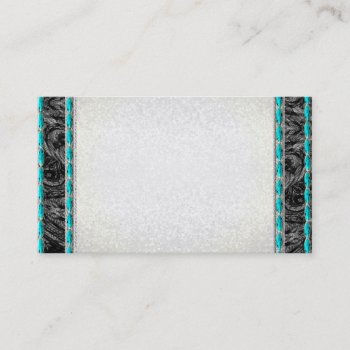 Turquoise Southwest Texas Native Business Cards by valeriegayle at Zazzle