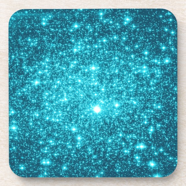 Turquoise Sparkle Coaster (Front)