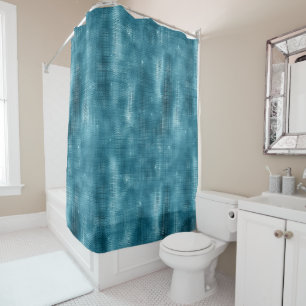 Turquoise Sparkle Shower Curtain