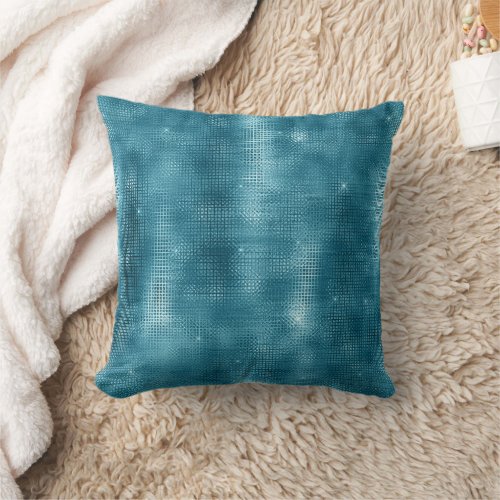 Turquoise Sparkle  Throw Pillow