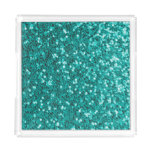 Turquoise Sparkles: Bright Close-Up Foundation Acrylic Tray