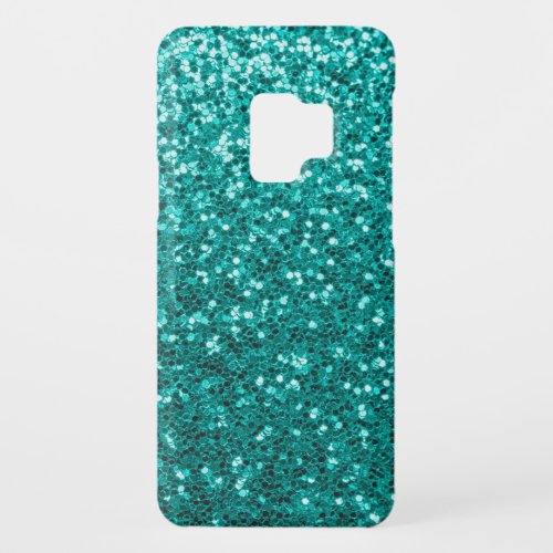 Turquoise Sparkles Bright Close_Up Foundation Case_Mate Samsung Galaxy S9 Case