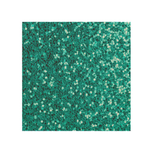 Turquoise Sparkles: Bright Close-Up Foundation Wood Wall Art