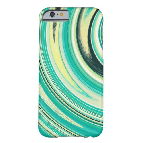 Turquoise Spiral Abstract Background Barely There iPhone 6 Case