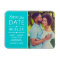 Turquoise Split Panel Photo Save the Date